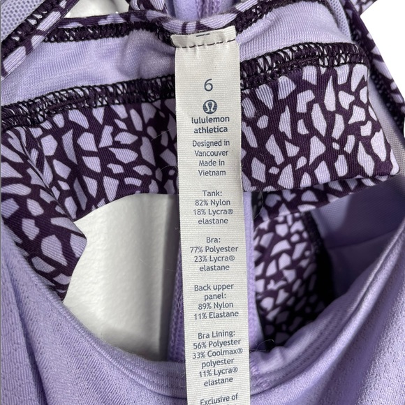 lululemon | Nouveau Limits Tank Lilac / Miss Mosaic Lilac Deep Zinfandel 6 - Picture 7 of 7